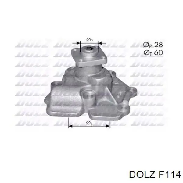 Помпа охолодження Dolz F114 ціна, від 30.12 USD