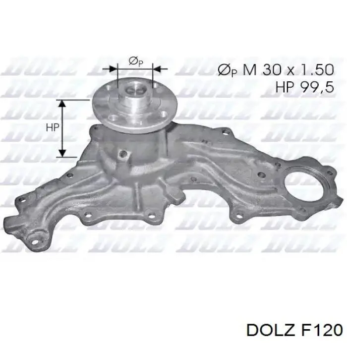 Помпа охолодження Dolz F120 ціна, від 46.02 USD