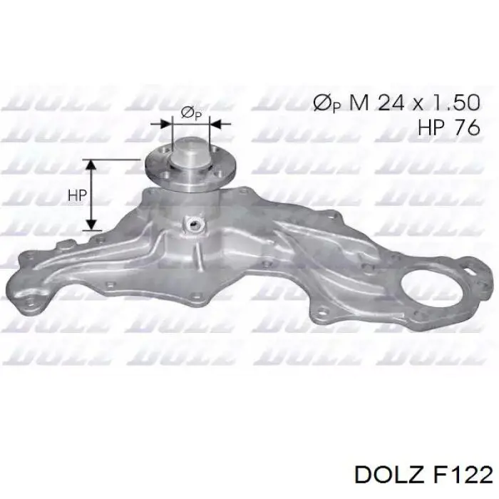 Купити F122 Dolz Насос охолоджуючої рідини