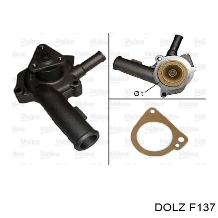Помпа охолодження Dolz F137 ціна, від 25.57 USD