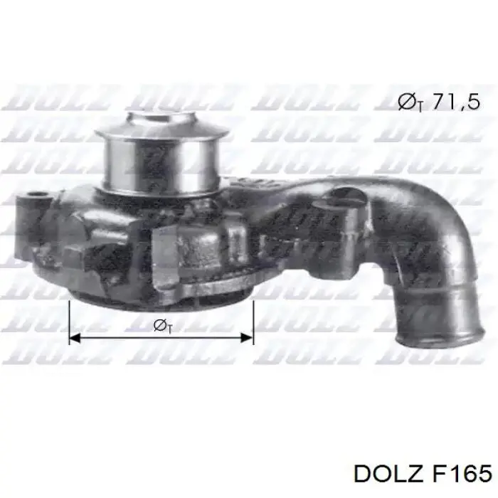 Купити F165 Dolz Насос охолоджуючої рідини