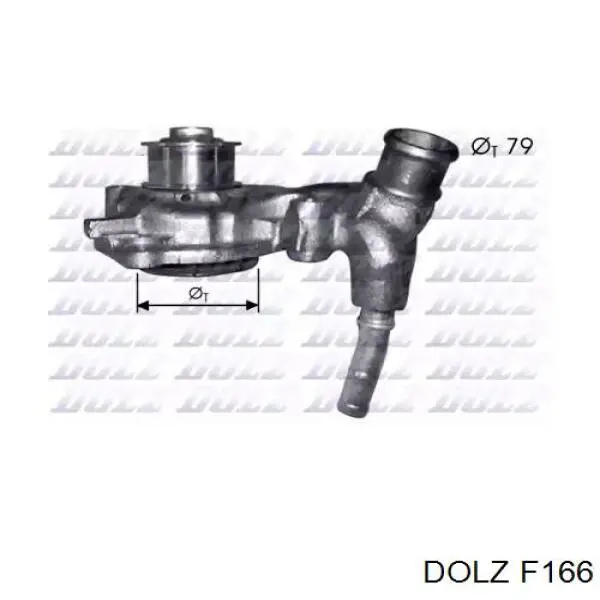 Помпа водяна, (насос) охолодження F166 Dolz