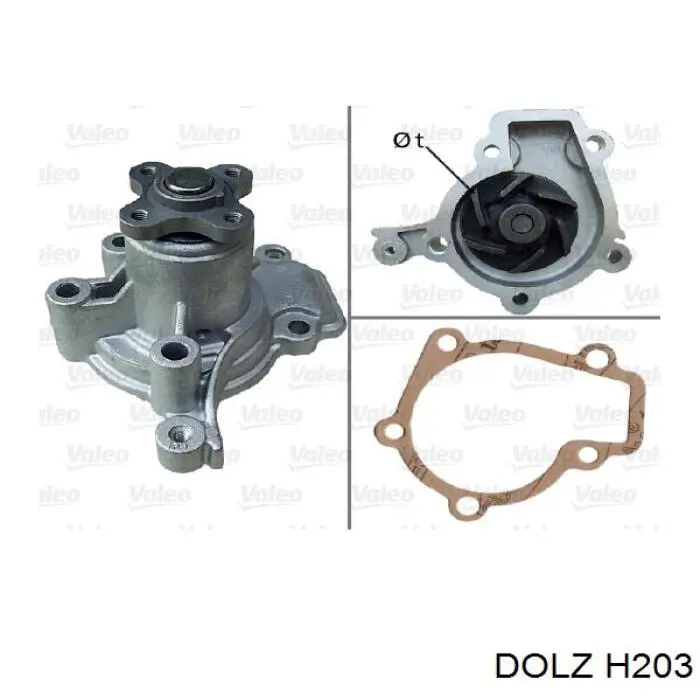 H203 Dolz Насос охолодження