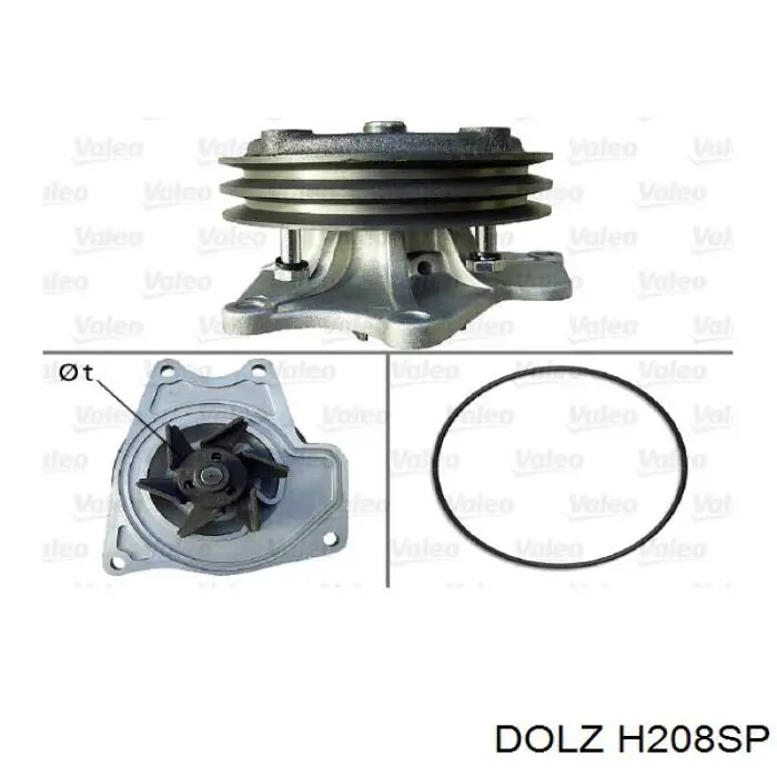 H208SP Dolz Насос охолодження