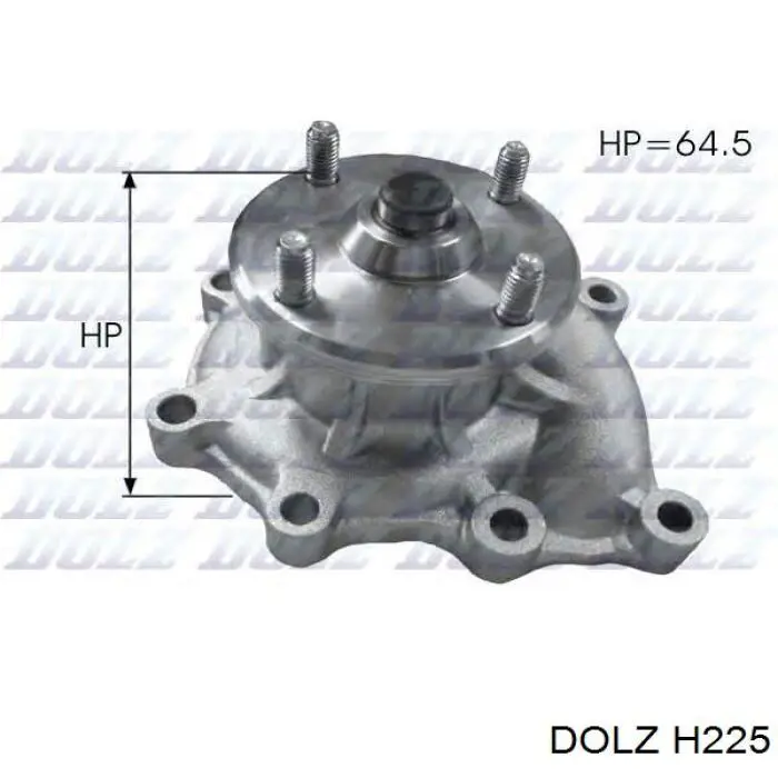H225 Dolz помпа водяна, (насос охолодження)