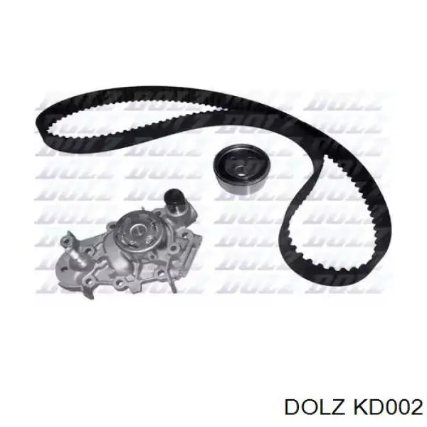 KD002 Dolz Ремінь ГРМ, комплект