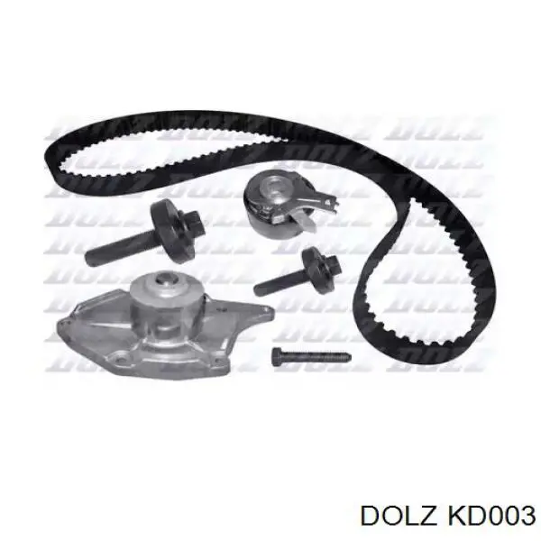 KD003 Dolz Ремінь ГРМ, комплект