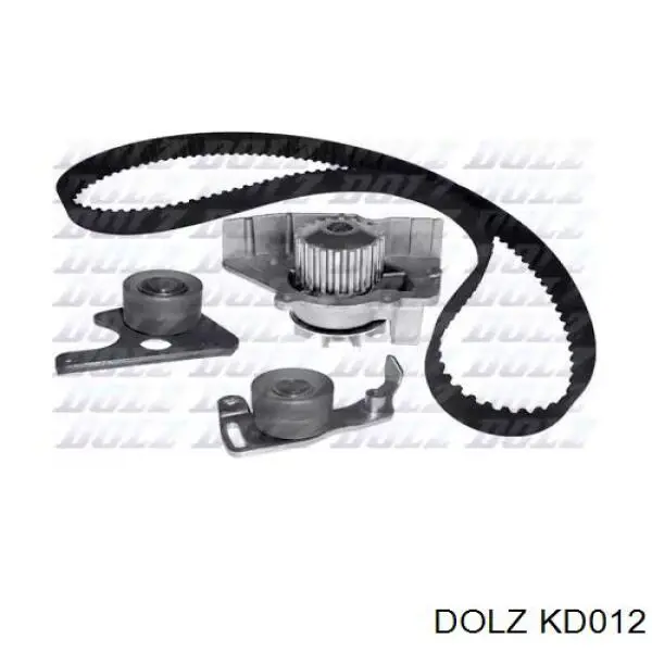 KD012 Dolz Ремінь ГРМ, комплект