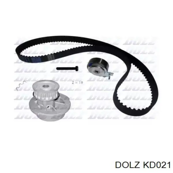 KD021 Dolz Ремінь ГРМ, комплект