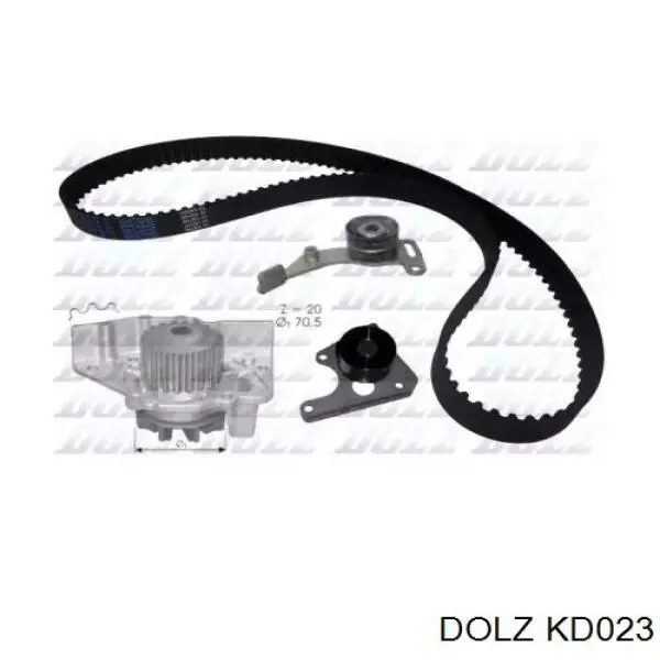 Комплект ГРМ Dolz KD023 ціна, від 97.02 USD
