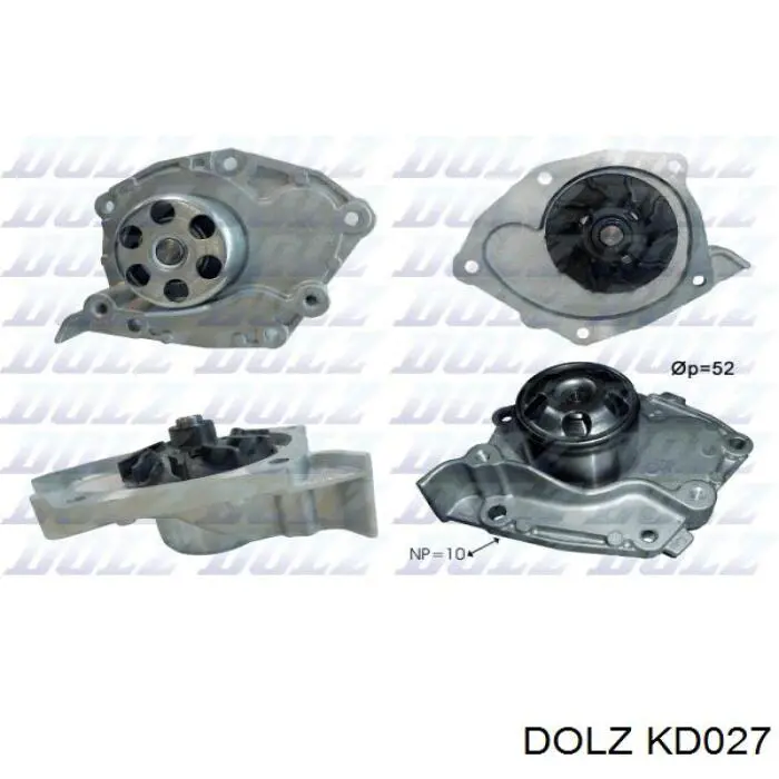KD027 Dolz Ремінь ГРМ, комплект