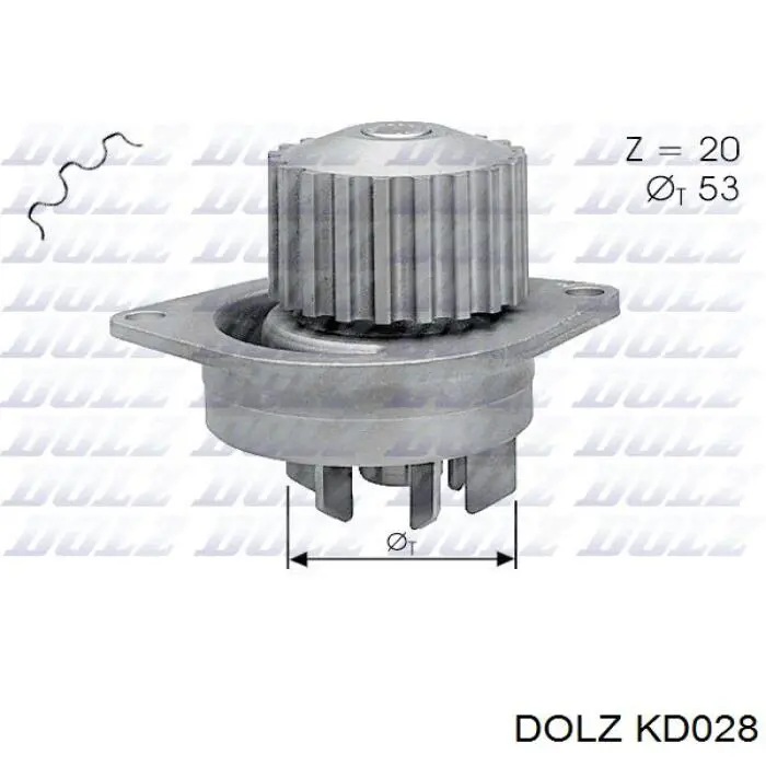 KD028 Dolz комплект грм
