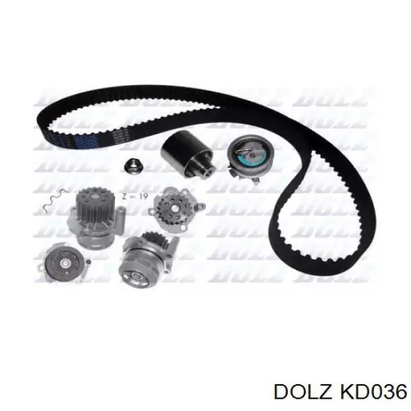Комплект ГРМ Dolz KD036 ціна, від 112.06 USD