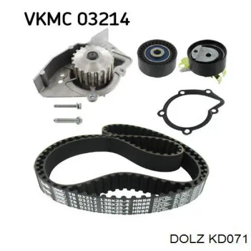 Комплект ГРМ KDP459370 SNR