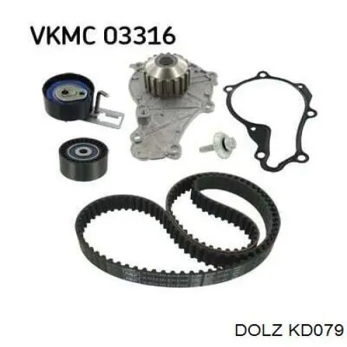 Комплект ГРМ Dolz KD079 ціна, від 97.87 USD