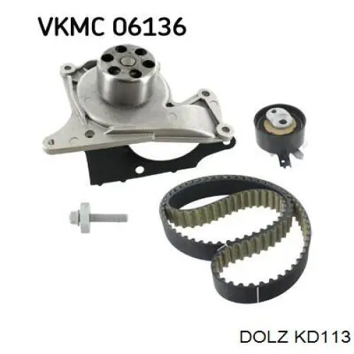 Комплект ГРМ Dolz KD113 ціна, від 107.18 USD