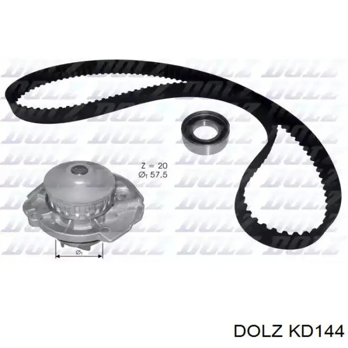 KD144 Dolz Ремінь ГРМ, комплект