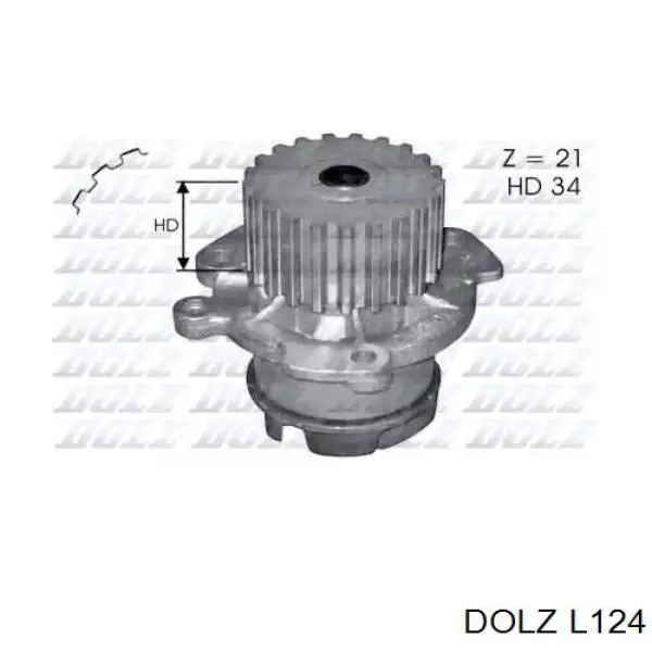Помпа охолодження Dolz L124 ціна, від 22.42 USD