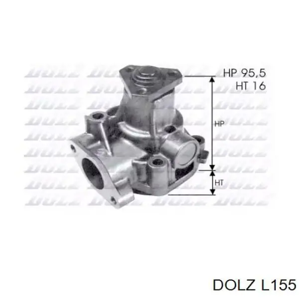 Помпа охолодження Dolz L155 ціна, від 33.56 USD