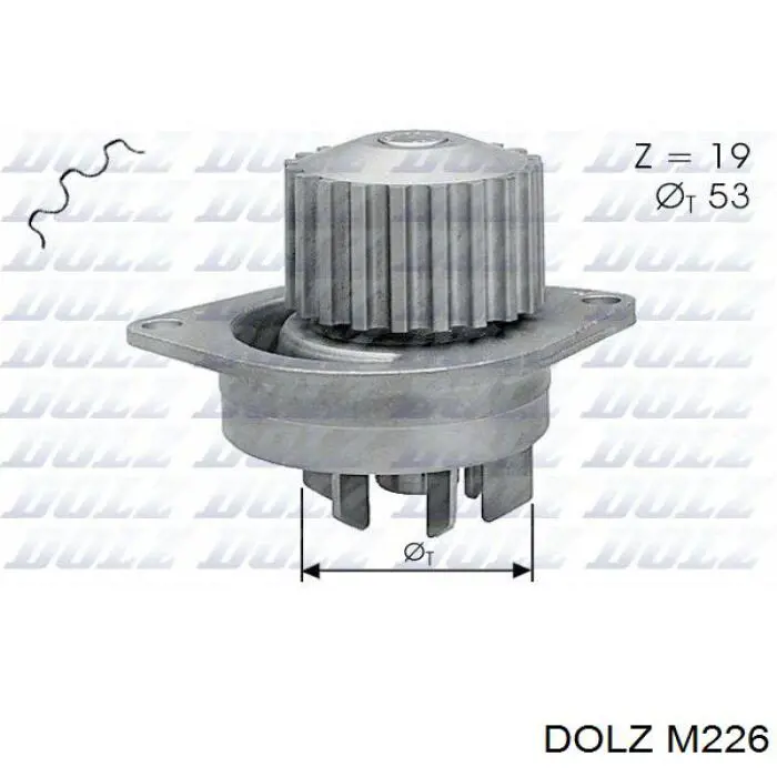 Помпа охолодження Dolz M226 ціна, від 64.20 USD