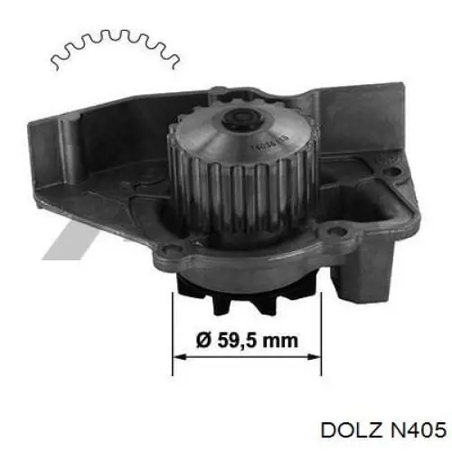 N405 Dolz Насос охолодження
