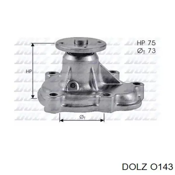 O143 Dolz Насос охолодження