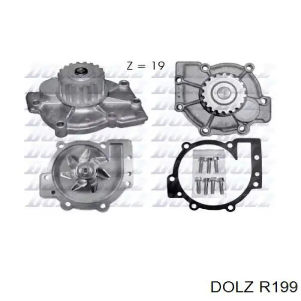 Помпа охолодження Dolz R199 ціна, від 29.49 USD