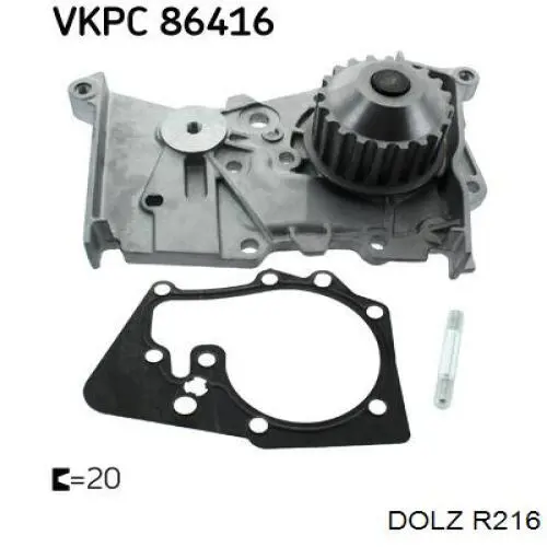 R216 Dolz Насос охолодження