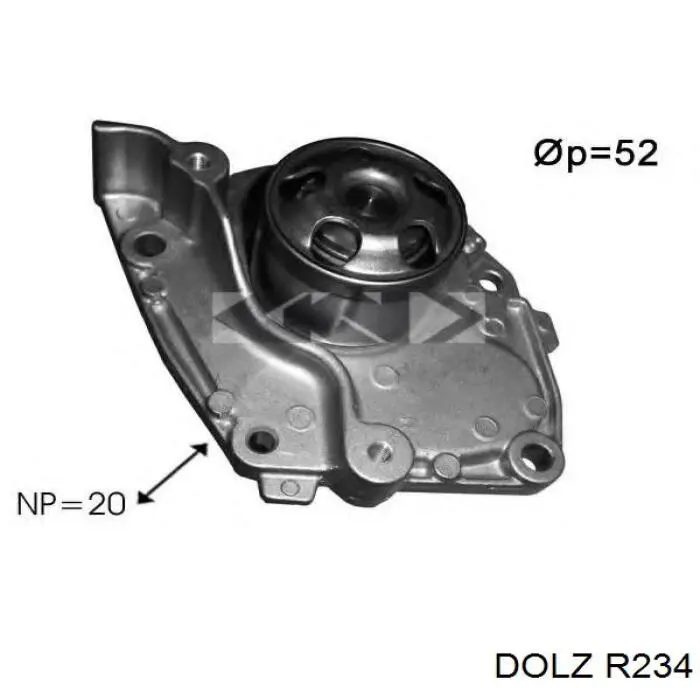 R234 Dolz Насос охолодження