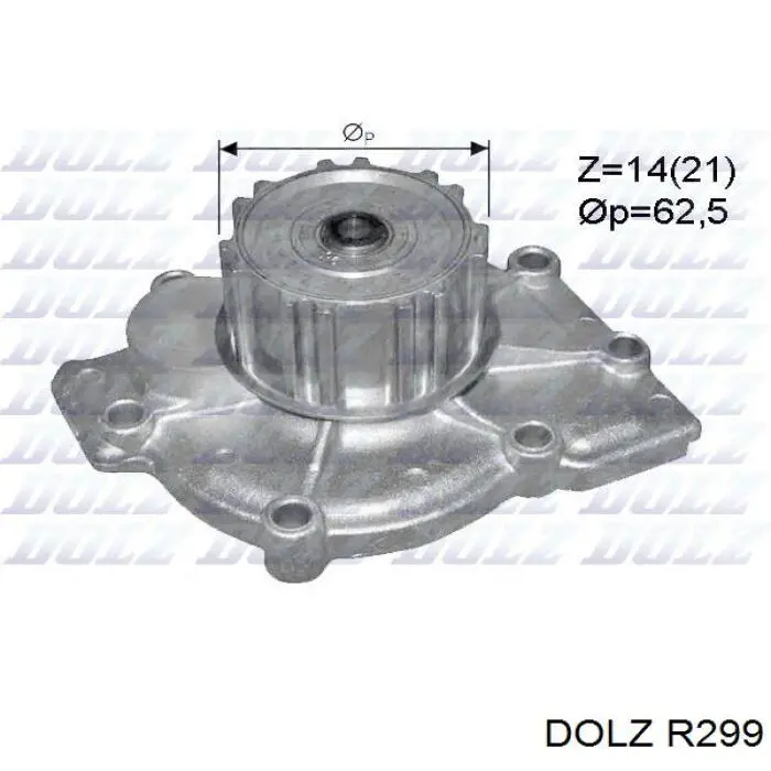 Купити R299 Dolz Насос охолоджуючої рідини