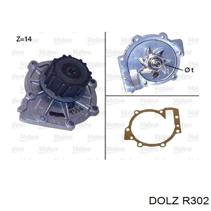 R302 Dolz Насос охолодження