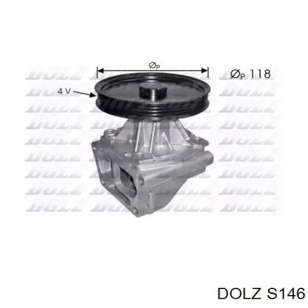 7723347 Fiat/Alfa/Lancia Помпа водяна, корпус