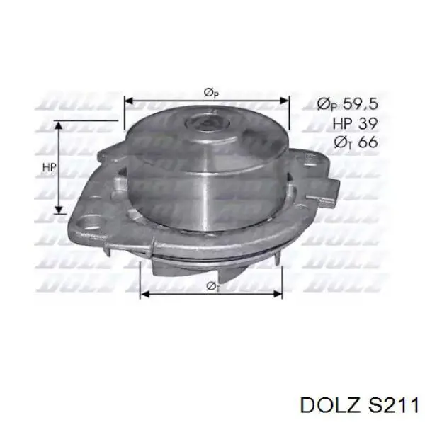 Помпа охолодження Dolz S211 ціна, від 23.74 USD