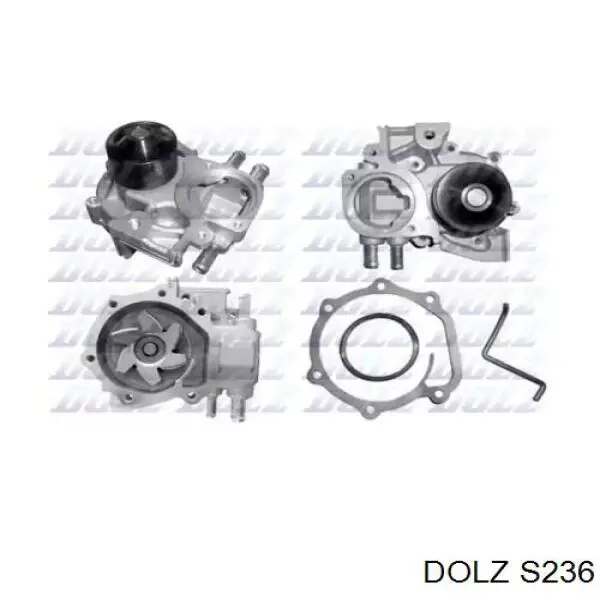 Помпа водяна, (насос) охолодження S236 Dolz