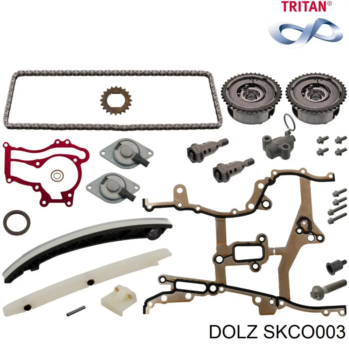Ланцюг ГРМ, комплект Dolz SKCO003 ціна, від 98.57 USD