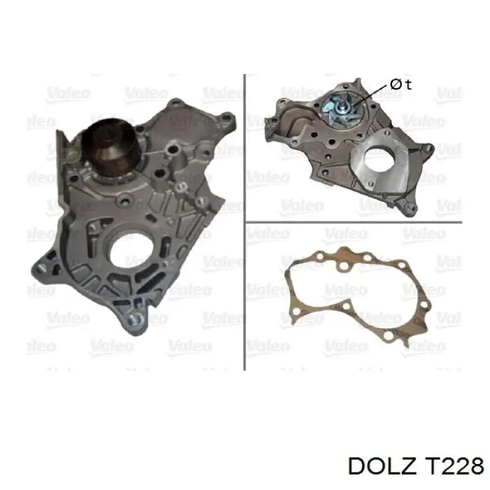 Купити T228 Dolz Насос охолоджуючої рідини