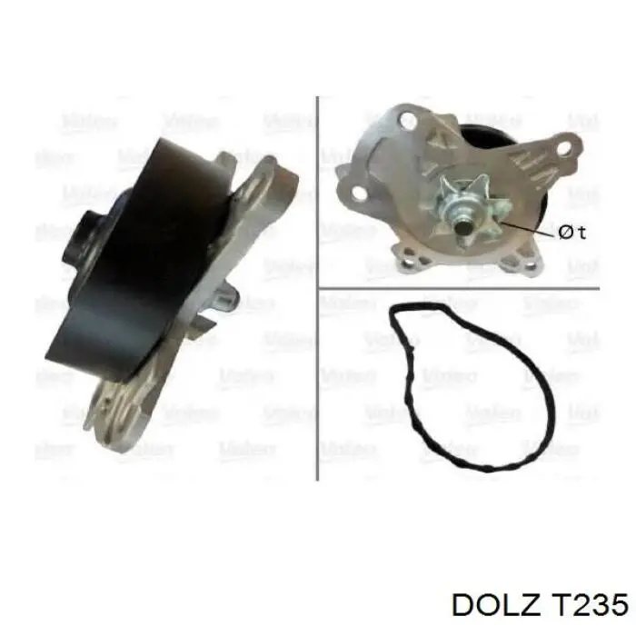 T235 Dolz Насос охолодження