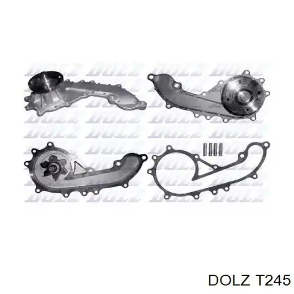 Помпа водяна, (насос) охолодження T245 Dolz