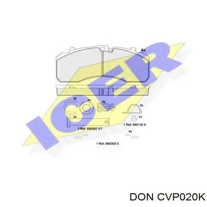 Передні тормозні колодки 2325213 Scania