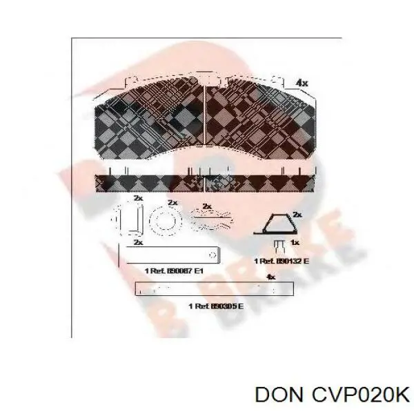 Купити 2325213 Scania Колодки гальмівні передні, дискові