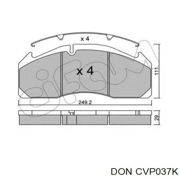 Передні тормозні колодки ST29125PRO Rider