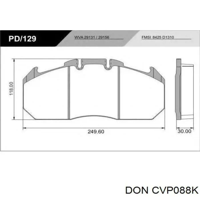 5001855646 Renault (RVI) Передні гальмівні колодки