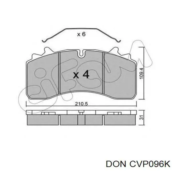 Задні гальмівні колодки C.e.i. 584040 ціна, від 74.60 USD