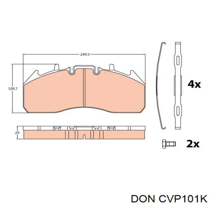 Передні тормозні колодки DK29174PRO DK