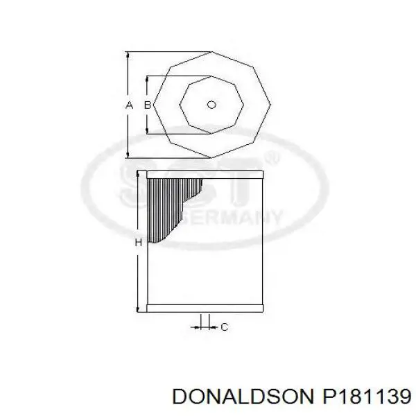 Купити P181139 Donaldson Автомобільний фільтр повітря