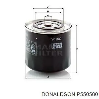 Масляний фільтр двигуна Donaldson P550580 ціна, від 5.49 USD