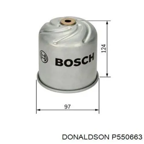 Купити P550663 Donaldson Фільтр очищення масла відцентровий