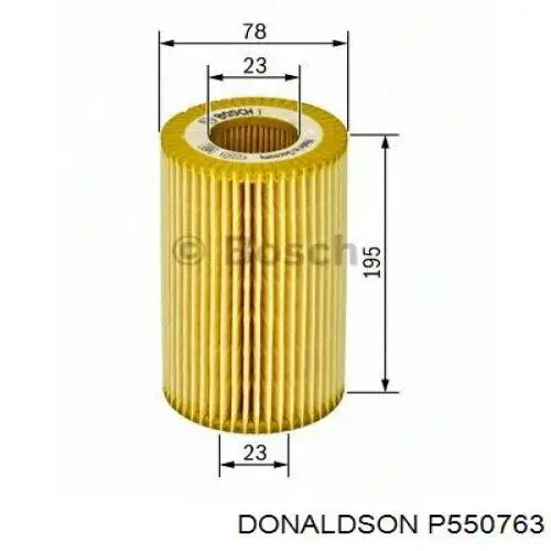 Купити P550763 Donaldson Фільтр очищення масла відцентровий