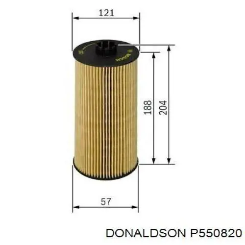 P550820 Donaldson Фільтр масла