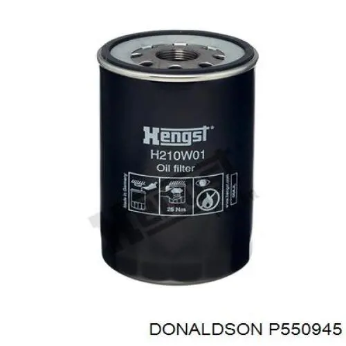 Масляний фільтр двигуна Donaldson P550945 ціна, від 14.08 USD